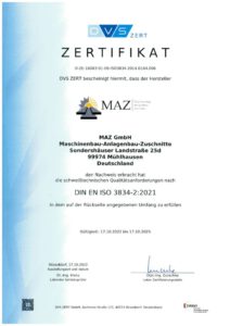 thumbnail of 2022_10_17 MAZ, Zertifikat DIN EN ISO 3834-2_2021, deutsch